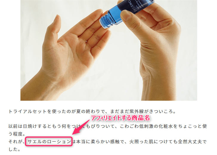 アフィリエイトサンプル画像