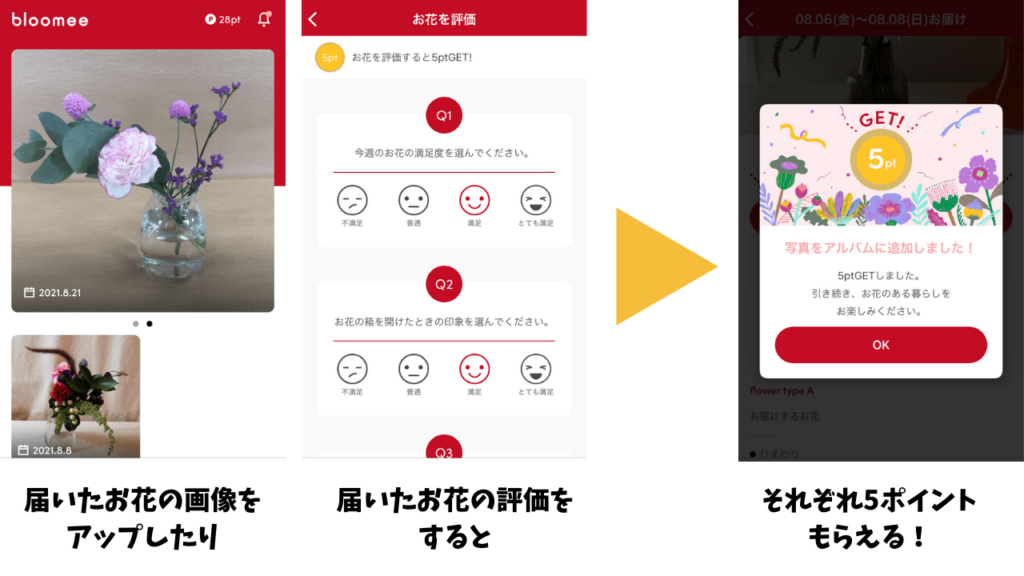 ブルーミー アプリでポイントを貯める